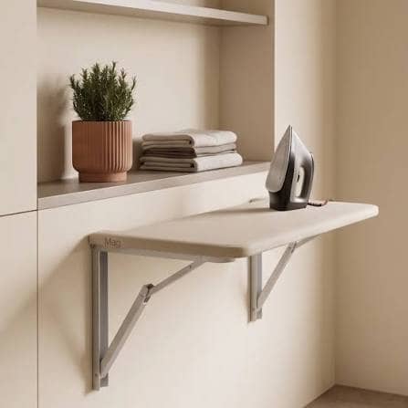 Foldable wall-mounted iron stand