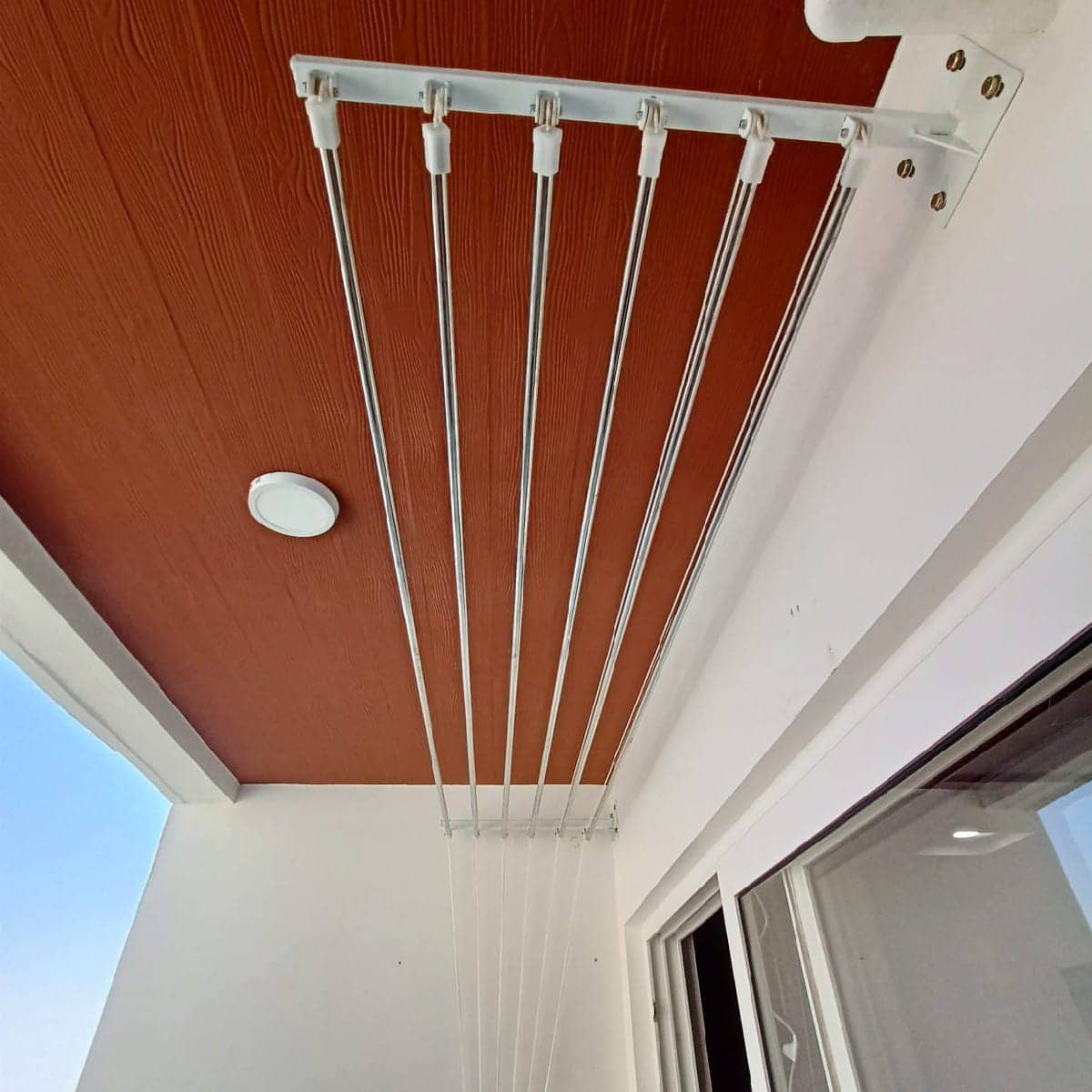Foldable wired cloth hanger — Wall mount system